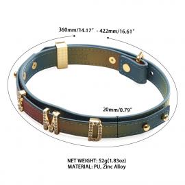 Нашийник LOCKINK Multi-color DIY Alphabet Collar - 4