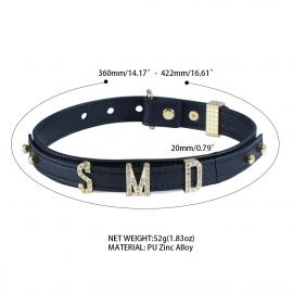 Нашийник LOCKINK Dark DIY Alphabet Collar - 3