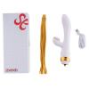 Вібратор-кролик із флогером LOCKINK SEVANDA Whip Vibrating Massage Wand - White & Golden