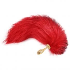 Анальна пробка з хвостом лисиці LOCKINK SEVANDA Red Vixen Set with Pear-shape Plug - 1