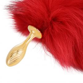 Анальна пробка з хвостом лисиці LOCKINK SEVANDA Red Vixen Set with Pear-shape Plug - 8