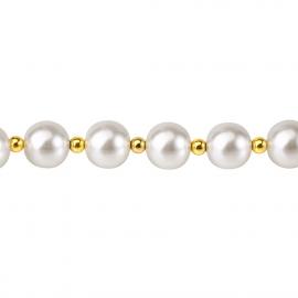 Перлинний нашийник з повідцем та наручниками LOCKINK Pearl Bondage & Restraint Set - 3