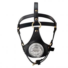 Маска-збруя для орального сексу LOCKINK SEVANDA Blowjob Head Harness - 1