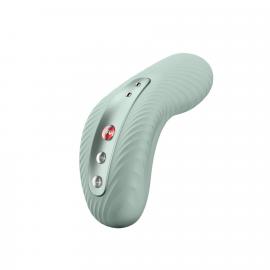 Накладний вібратор Fun Factory LAYA III sage green, ефект постукування пальцем - 1