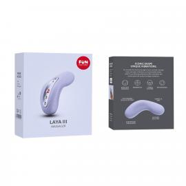 Накладний вібратор Fun Factory LAYA III soft violet, ефект постукування пальцем - 10