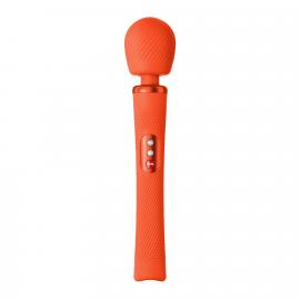 Вибромассажер Fun Factory VIM Vibrating Wand sunrise orange, супермощный и легкий, до 6 часов работы - 1