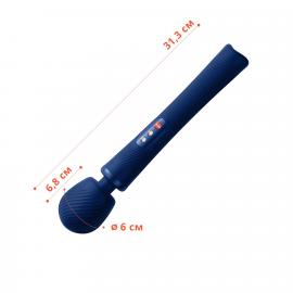 Вібромасажер Fun Factory VIM Vibrating Wand midnight blue, суперпотужний та легкий, до 6 годин роботи - 5