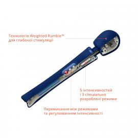 Вібромасажер Fun Factory VIM Vibrating Wand midnight blue, суперпотужний та легкий, до 6 годин роботи - 9