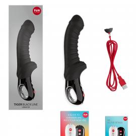 Вібратор для точки G Fun Factory TIGER black, ребристий - 6
