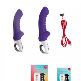 Вібратор для точки G Fun Factory TIGER violet, ребристий - 5
