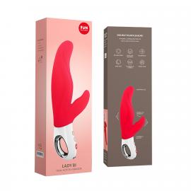 Вибратор-кролик для точки А Fun Factory LADY BI india red - 2