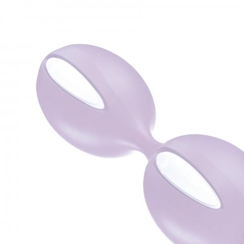 Вагинальные шарики Fun Factory SMARTBALLS DUO, сиренево-белые, 2 шт
