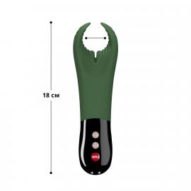 Вібратор для пеніса Fun Factory MANTA moss green/black, підходить для парних ігор - 4