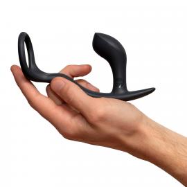 Анальная пробка с эрекционным кольцом Fun Factory BOOTIE RING slate - 7