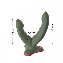 Двойной фаллоимитатор Fun Factory RYDE wild olive - 2