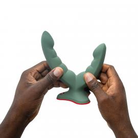 Двойной фаллоимитатор Fun Factory RYDE wild olive - 9