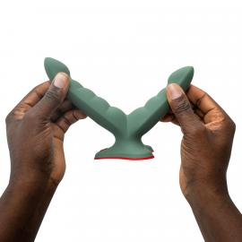 Двойной фаллоимитатор Fun Factory RYDE wild olive - 8