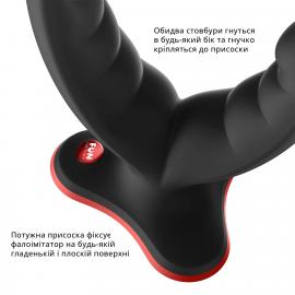 Подвійний фалоімітатор Fun Factory RYDE black - 3