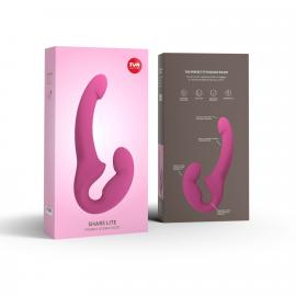 Безремневий страпон Fun Factory SHARE LITE blackberry, регульований, полегшена модель - 6