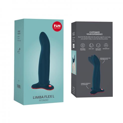 Фаллоимитатор Fun Factory LIMBA FLEX L, цвет морской волны