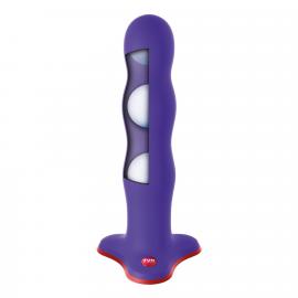Фалоімітатор Fun Factory BOUNCER, фіолетовий, кульки всередині - 6