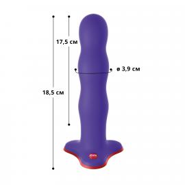 Фалоімітатор Fun Factory BOUNCER, фіолетовий, кульки всередині - 5
