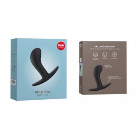 Анальная пробка Fun Factory BOOTIE M, черная, диаметр 3,3 см, тонкий ограничитель - 5