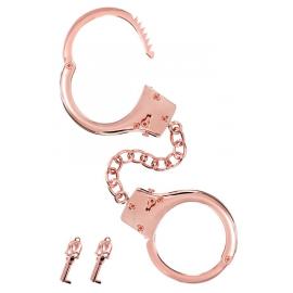 Наручники Fetish Tentation Premium Chick wrist cuffs in rose-gold metal - 2