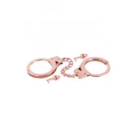 Наручники Fetish Tentation Premium Chick wrist cuffs in rose-gold metal - 4