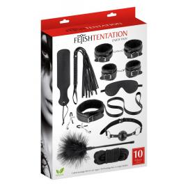 Набор для BDSM Fetish Tentation SM Bondage Box in vegan leather 10pcs - 4