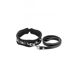 Повідець Fetish Tentation Premium Patent leather chocker and leash - 1