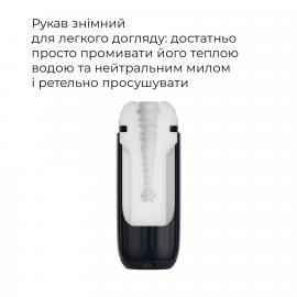 Інтерактивний смарт-мастурбатор з вібрацією та посмоктуванням Svakom Sam Neo 2 Pro, підігрів до 38 °C - 11