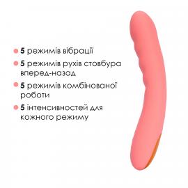 Смарт-вібратор із пульсацією Svakom Ava Neo Peach Pink - 8