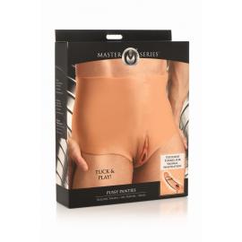 Накладна вагіна Master Series Silicone Vagina + Butt Panties - Small - 3
