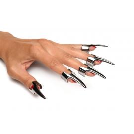 Набір каблучок з пазурами Master Series Five-Piece Sensation Claw Rings - Silver - 1