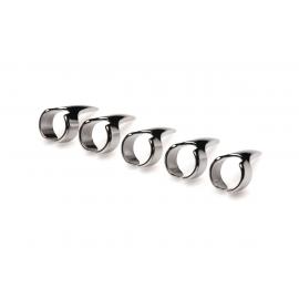 Набір каблучок з пазурами Master Series Five-Piece Sensation Claw Rings - Silver - 6