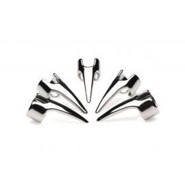 Набір каблучок з пазурами Master Series Five-Piece Sensation Claw Rings - Silver - 7