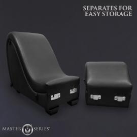 Секс-крісло з подушками Master Series Kinky Sex Lounge with Cushions - Black - 5