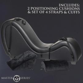 Секс-крісло з подушками Master Series Kinky Sex Lounge with Cushions - Black - 2
