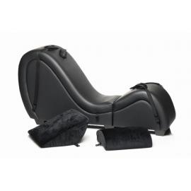 Секс-крісло з подушками Master Series Kinky Sex Lounge with Cushions - Black - 7