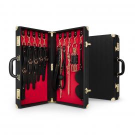 Набор для BDSM Bedroom Fantasies: Bondage Suitcase 13 Pcs - Cow Leather - 1
