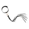 Нашийник з флоггером Rosy Gold - Collar with Flogger - Black