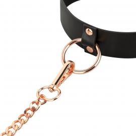 Нашийник з повідцем Rosy Gold - Collar with Leash - Black - 3
