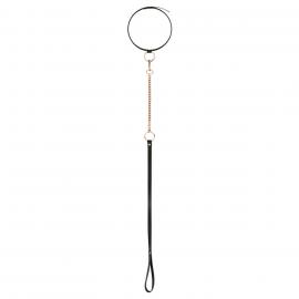 Нашийник з повідцем Rosy Gold - Collar with Leash - Black - 2