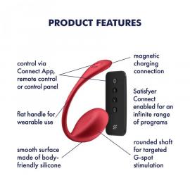Виброяйцо Satisfyer Shiny Petal Connect App - 5