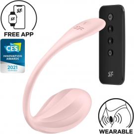 Віброяйце Satisfyer Ribbed Petal Connect App Rose - 1