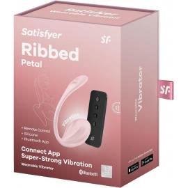 Виброяйцо Satisfyer Ribbed Petal Connect App Rose - 2