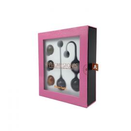 Вагінальні кульки Adrien Lastic Harmony Stones, діаметр 3 см, 2 тримачі - 9