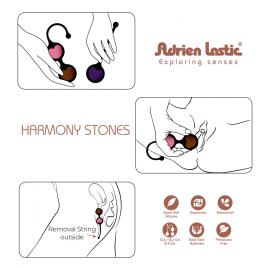 Вагінальні кульки Adrien Lastic Harmony Stones, діаметр 3 см, 2 тримачі - 8