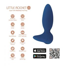 Анальная смарт-вибропробка Adrien Lastic Little Rocket 2.0, двойной силикон - 10